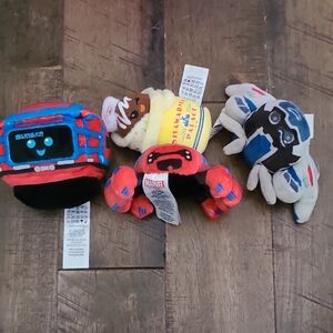 Marvel Character Plush Collection - Red, Blue, Black